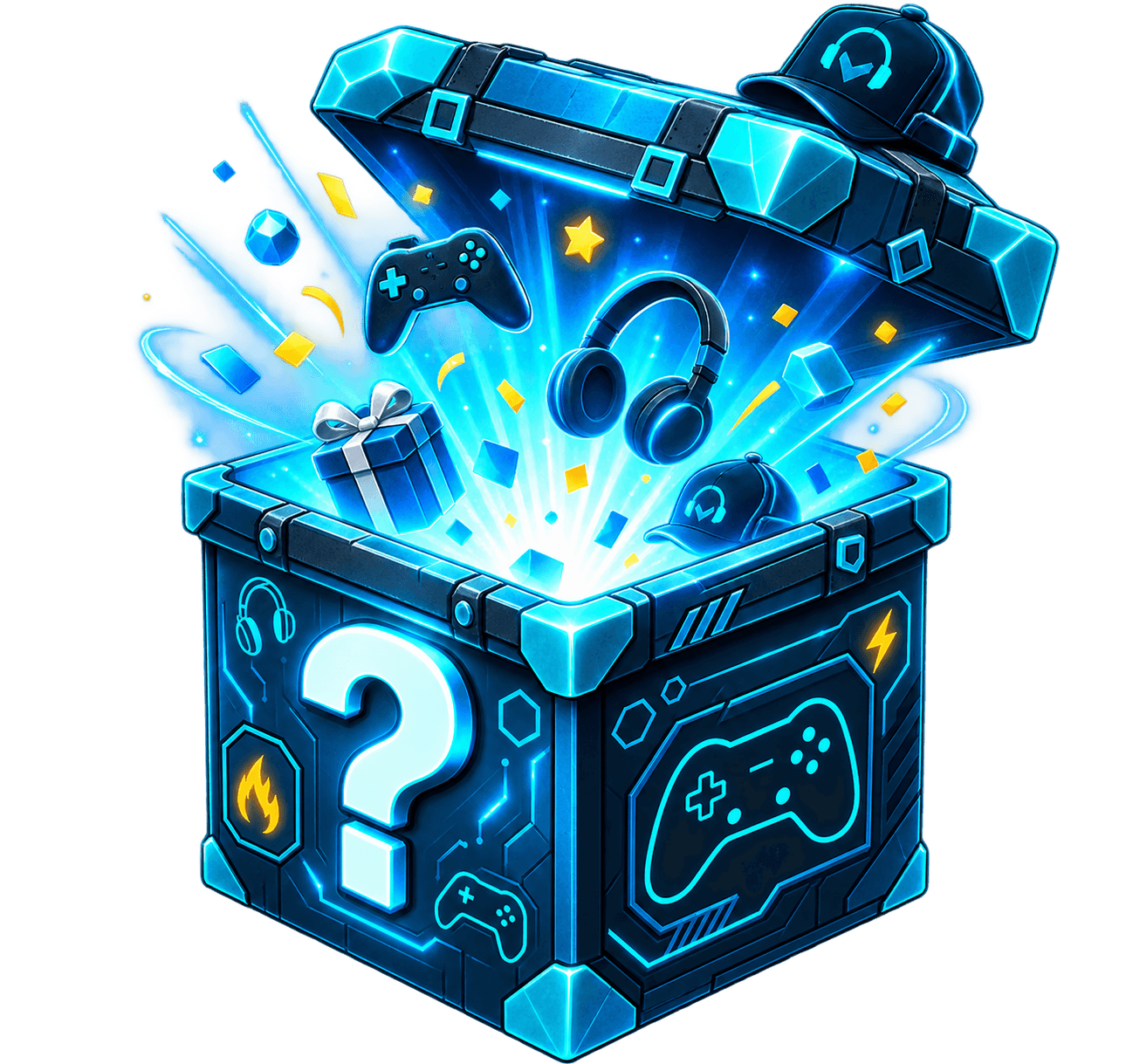 gaming mystery box opened